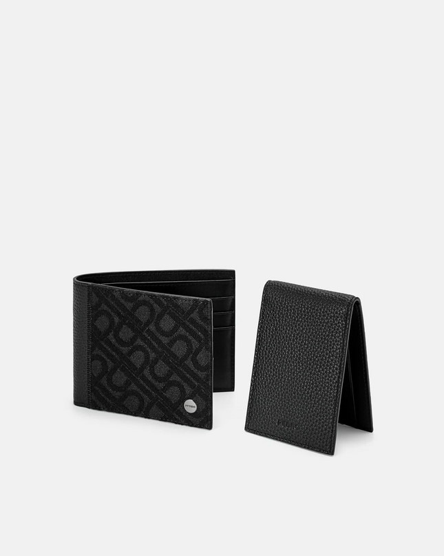 Leather Bi-Fold Wallet with Insert