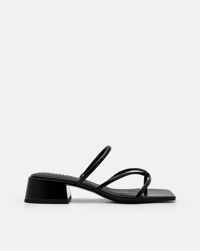 Effie Heel Sandals - Black