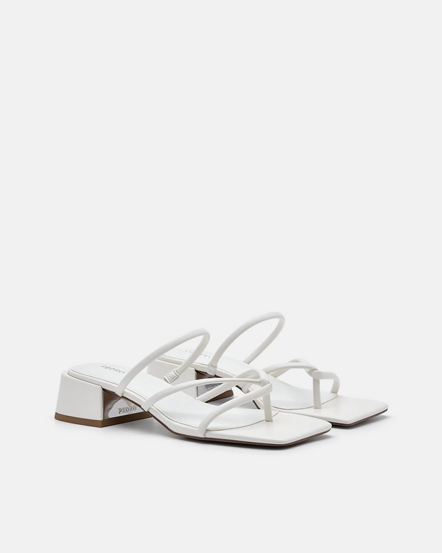 Effie Heel Sandals - Chalk