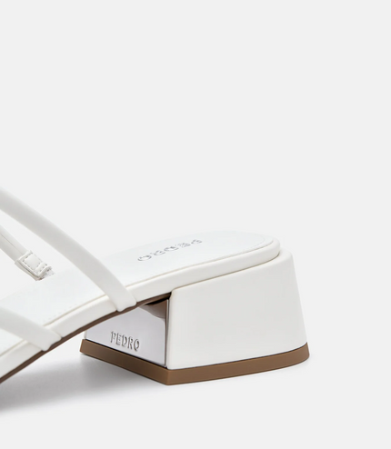 Effie Heel Sandals - Chalk