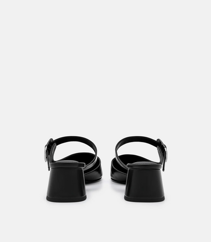 Bridget Heel Mules - Black