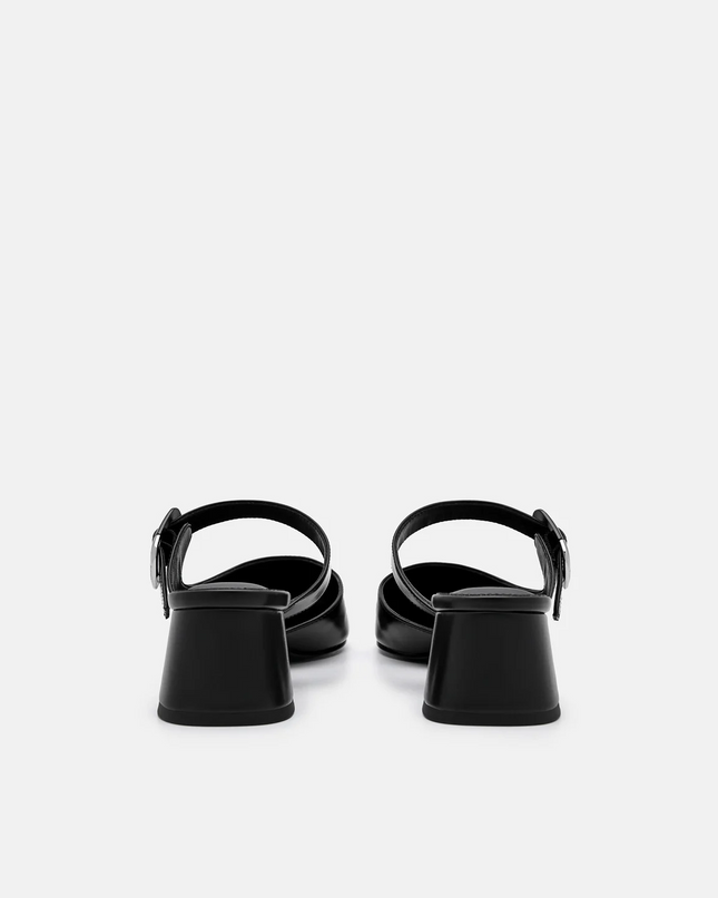 Bridget Heel Mules - Black