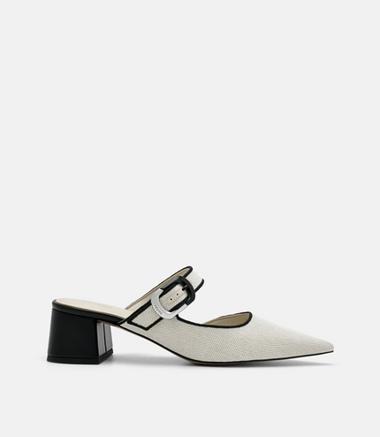 Bridget Heel Mules - Beige