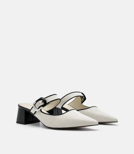 Bridget Heel Mules - Beige
