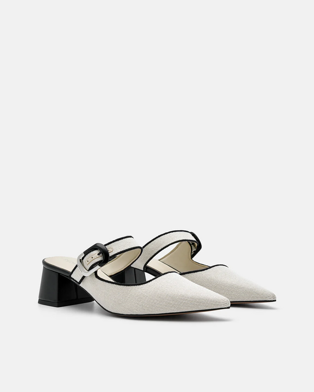 Bridget Heel Mules - Beige