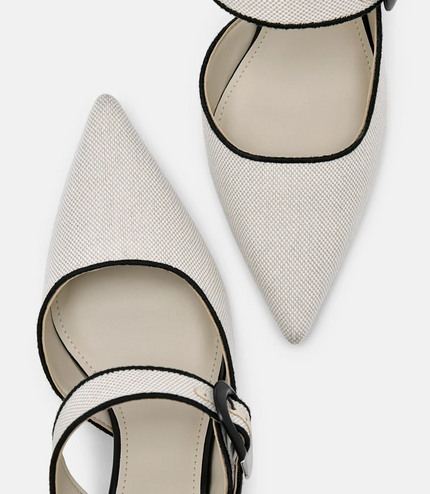 Bridget Heel Mules - Beige