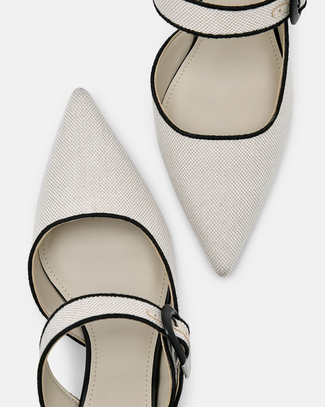 Bridget Heel Mules - Beige