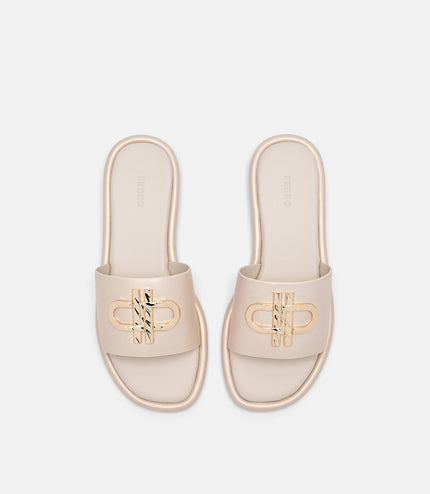 PEDRO Icon Satin Sandals - Champagne