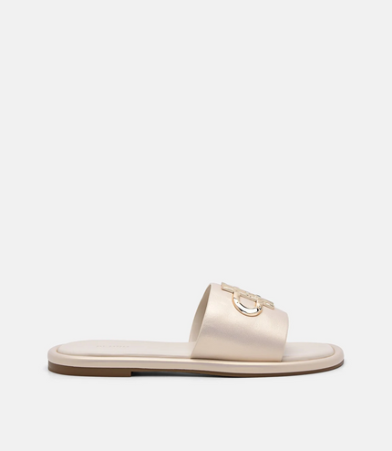 PEDRO Icon Satin Sandals - Champagne