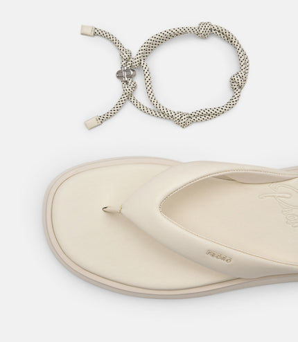 Platform Thong Sandals - Chalk