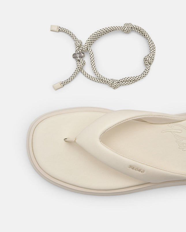 Platform Thong Sandals - Chalk