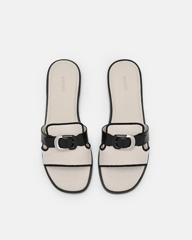 Bridget Slide Sandals - Beige