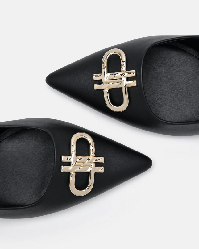 PEDRO Icon Leather Slingback Pumps - Black