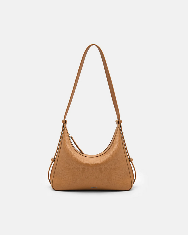 Demi Leather Shoulder Bag - Cognac