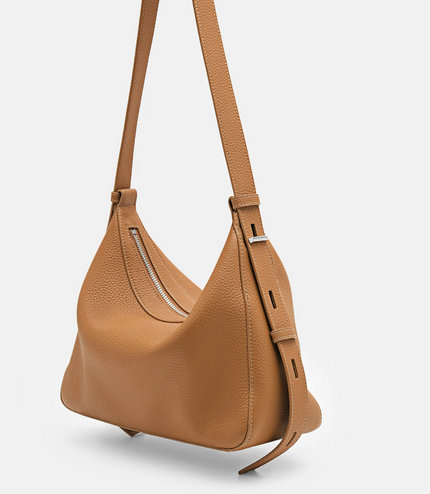 Demi Leather Shoulder Bag - Cognac
