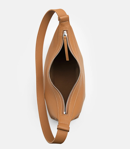 Demi Leather Shoulder Bag - Cognac
