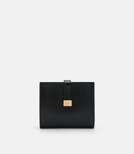 PEDRO Studio Farida Leather Bi-Fold Coin Wallet - Black