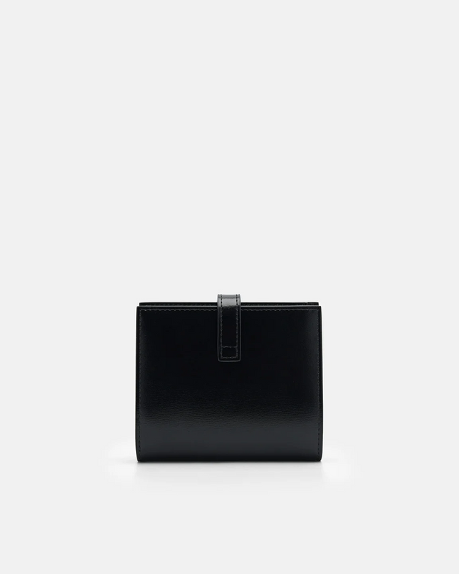 PEDRO Studio Farida Leather Bi-Fold Coin Wallet - Black