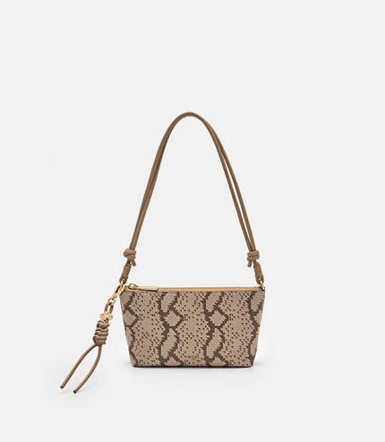 Braided Knot Padded Pouch - Sand