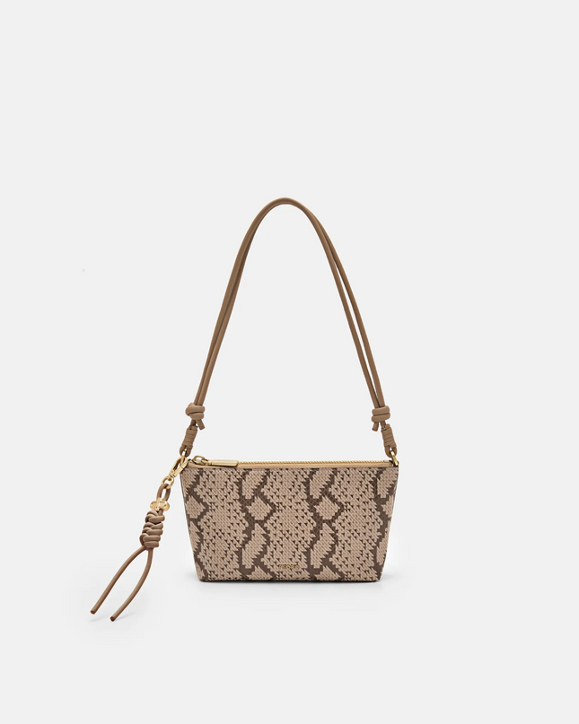 Braided Knot Padded Pouch - Sand