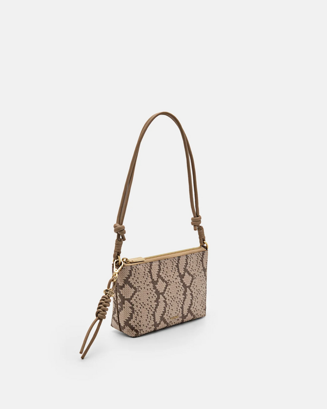 Braided Knot Padded Pouch - Sand