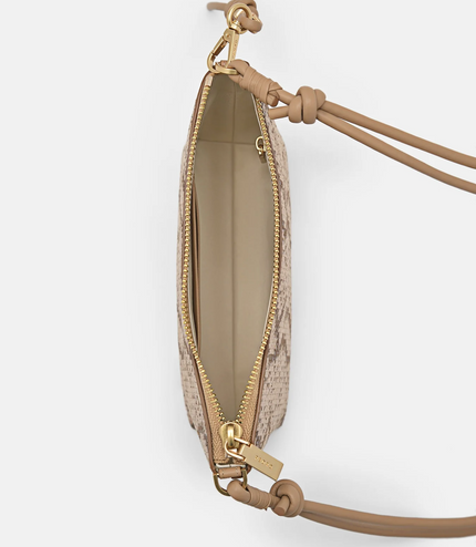 Braided Knot Padded Pouch - Sand