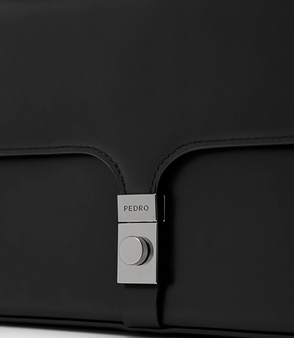 PEDRO Studio Farida Leather Handbag - Black