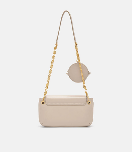 Textured Bow Phone Pouch - Sand