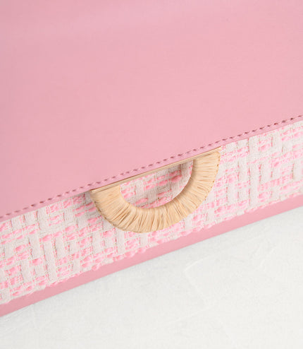 Tweed Shoulder Bag in Two-Tone