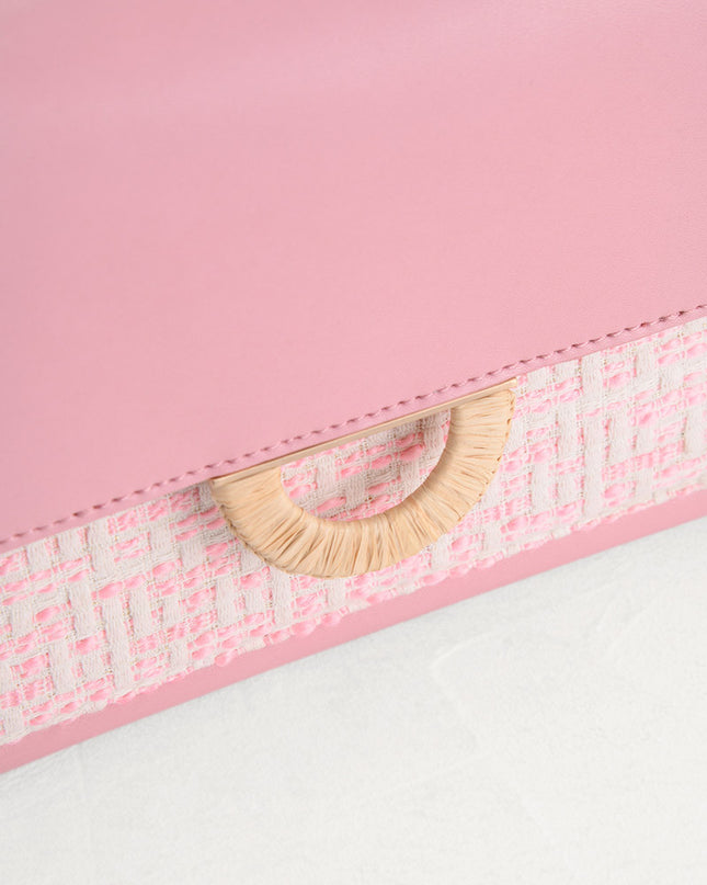 Tweed Shoulder Bag in Two-Tone