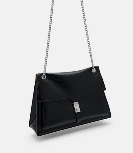 PEDRO Studio Farida Leather Shoulder Bag - Black