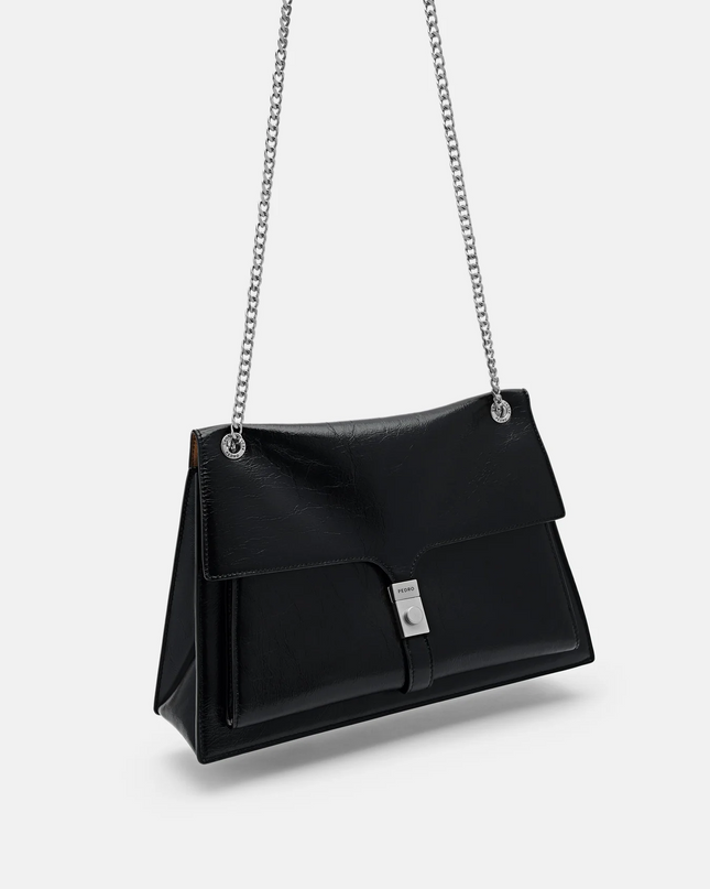 PEDRO Studio Farida Leather Shoulder Bag - Black