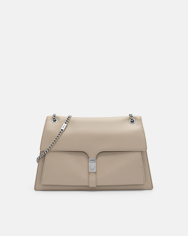 PEDRO Studio Farida Leather Shoulder Bag - Taupe