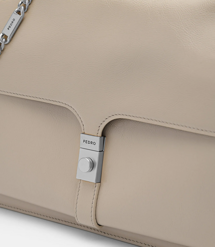 PEDRO Studio Farida Leather Shoulder Bag - Taupe