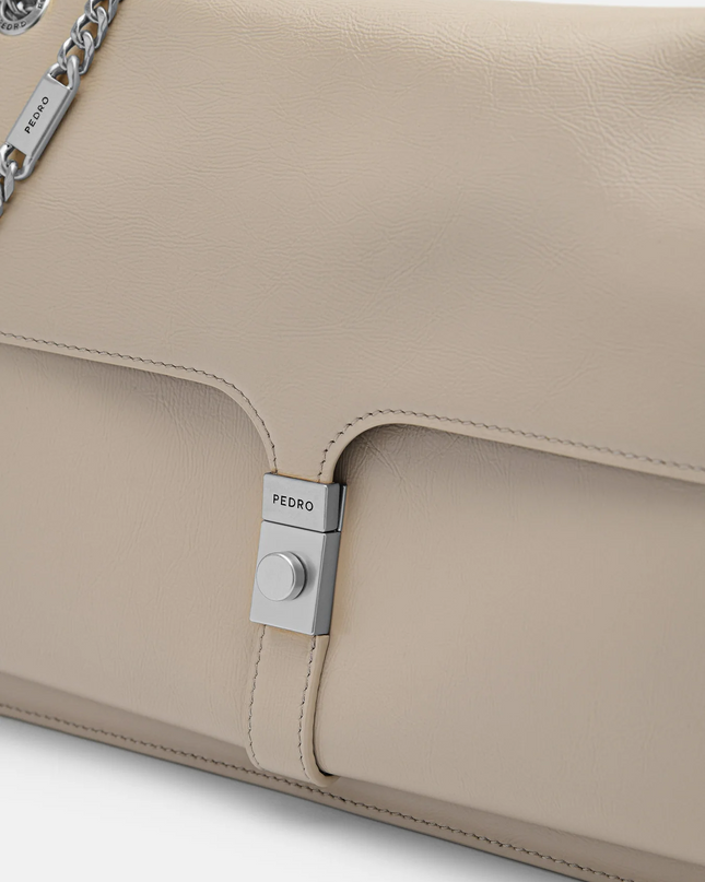 PEDRO Studio Farida Leather Shoulder Bag - Taupe