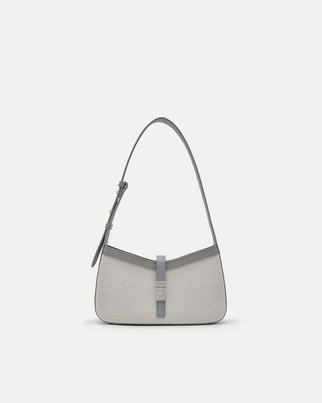 PEDRO Studio Farida Leather Shoulder Bag - Grey
