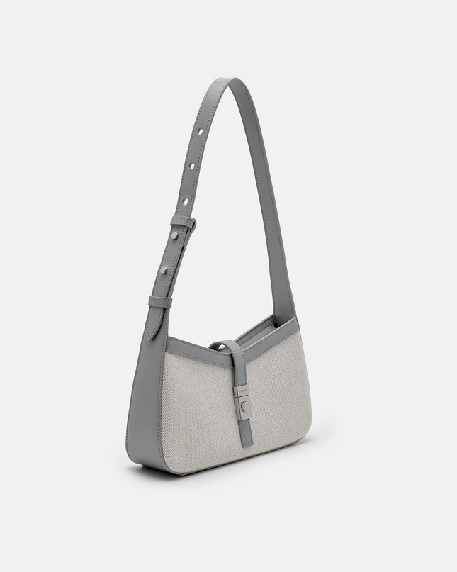 PEDRO Studio Farida Leather Shoulder Bag - Grey