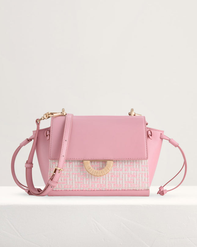 Tweed Shoulder Bag in Two-Tone