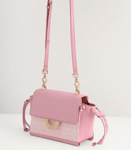 Tweed Shoulder Bag in Two-Tone