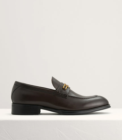 Loafers with Gold Bar
