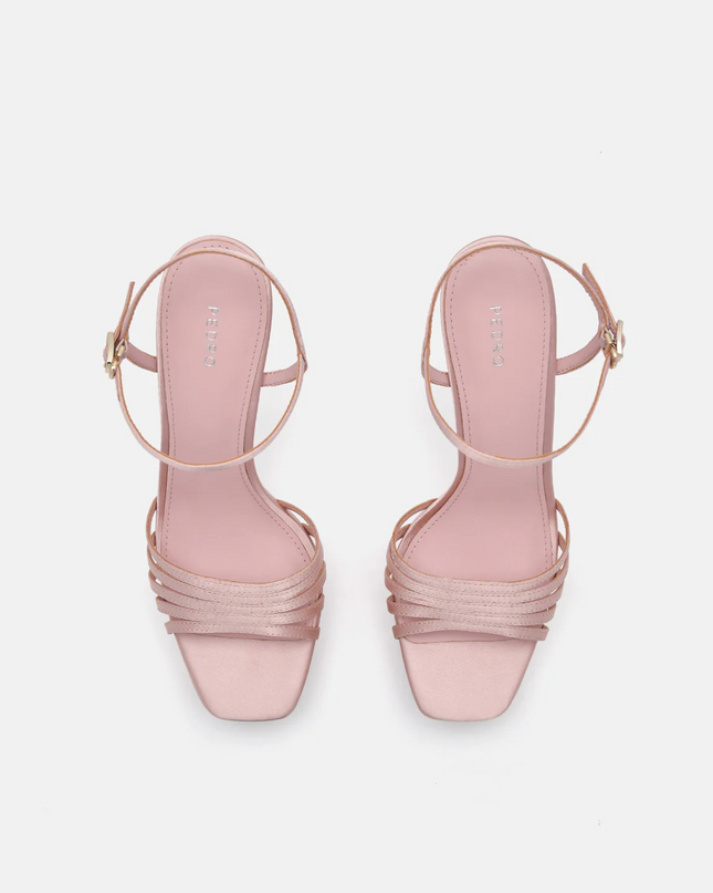 Iza Platform Heel Sandals - Blush