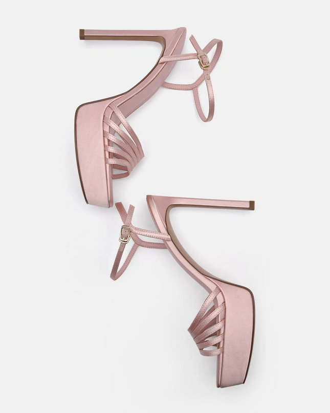 Iza Platform Heel Sandals - Blush