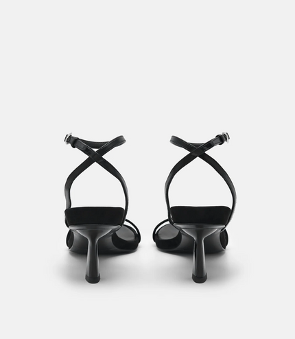 Maika Heel Sandals - Black