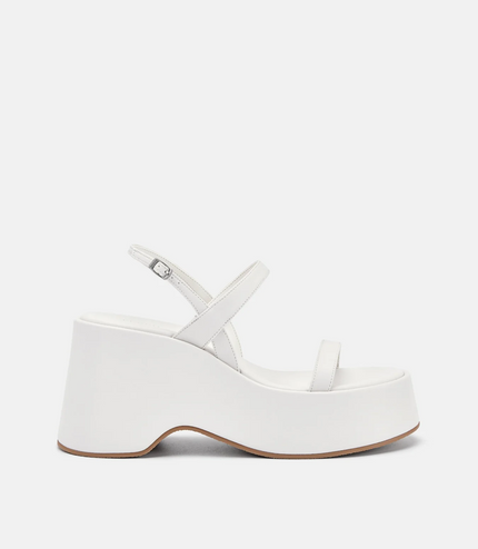 Jen Slingback Wedge Sandals - Chalk