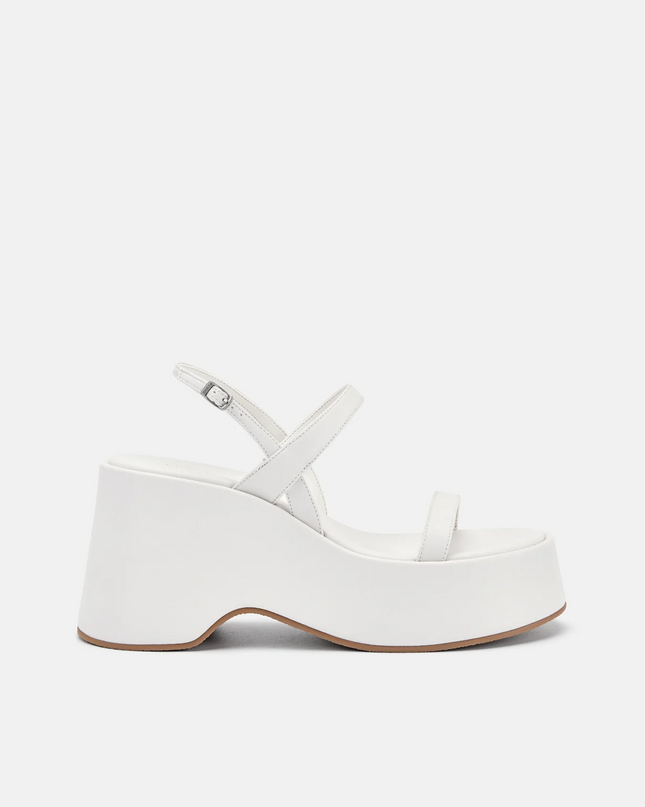Jen Slingback Wedge Sandals - Chalk
