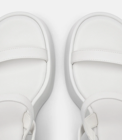 Jen Slingback Wedge Sandals - Chalk