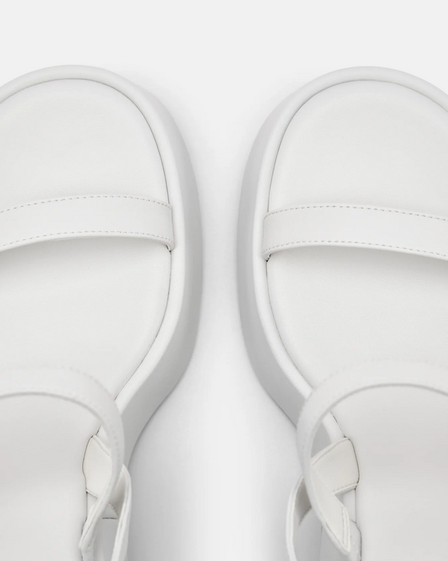 Jen Slingback Wedge Sandals - Chalk