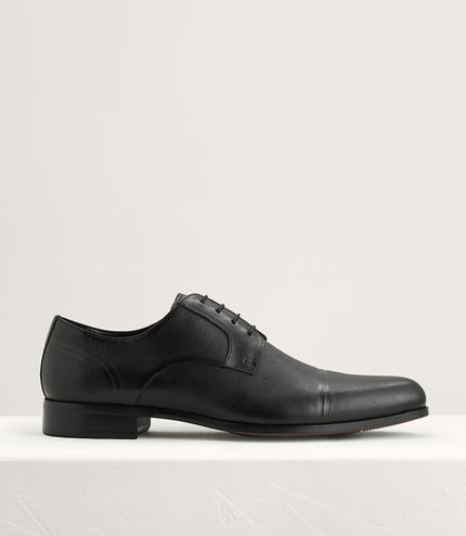 Embossed Leather Derby Shoes