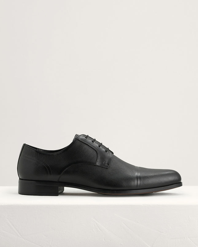Embossed Leather Derby Shoes