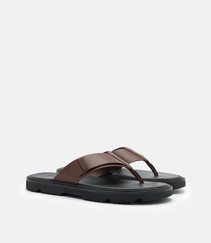 Thong Sandals - Dark Brown